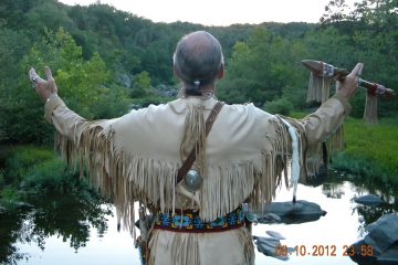 native american, courting flute, regalia